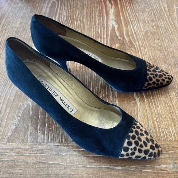 VGUC Martinez Valero black suede pumps 8 - Picture 3 of 12